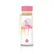 Rózsaszín, 600 ml-es, flamingós, csöpögésmentes, BPA mentes Equa gyerek kulacs