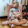 Rózsaszín, szívecskés, tappancsos, puhatalpú, Liliputi szandál (S)