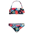 Sötétkék, színes virágos Losan 2 részes bikini (128, 7-8 év)