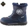 Sötétkék-ezüst, csillagos, bundás, vízálló, Gore-Tex, Primigi kiscsizma