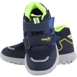 Sötétkék-neon, Gore-Tex, vízálló, kisfiú, magasszárú cipő