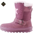 Mályva-lila, csillagos, bundás, vízálló, Gore-Tex, Superfit csizma