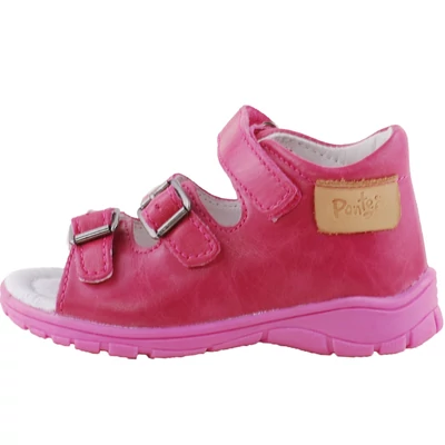 Sötétpink, pink talpú Ponte20 supinált szandál