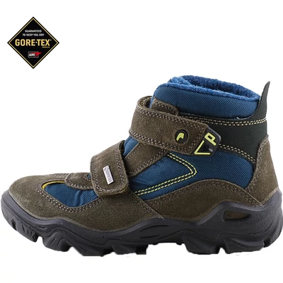Keki-kék, bundás, vízálló, Gore-Tex, Primigi bakancs