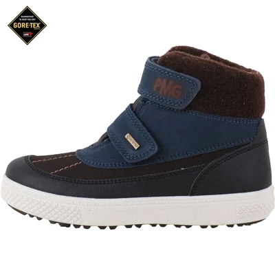 Barna-kék, vízálló, bundás, Gore-Tex, Primigi bakancs
