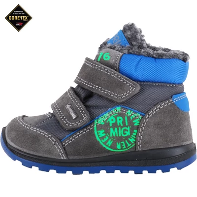 Szürke, vízálló, bundás, Gore-Tex Primigi bakancs
