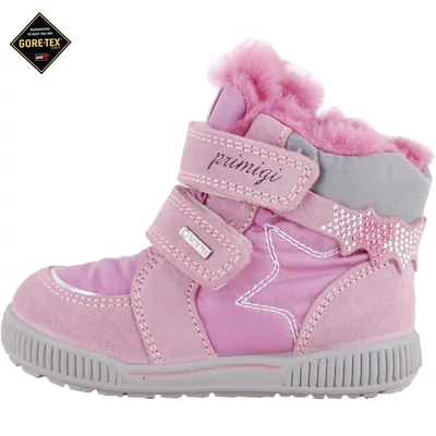 Rózsaszín flitteres, vízálló, Gore-Tex, kislány bakancs