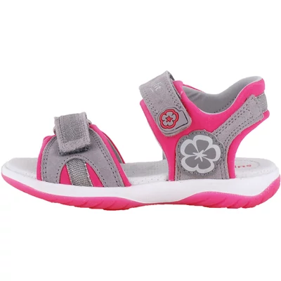 Szürke-pink, virágos, lányka, Superfit szandál