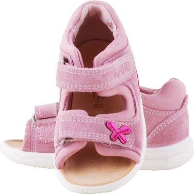 Rózsaszín, pink pillangós, keskeny, Superfit szandál