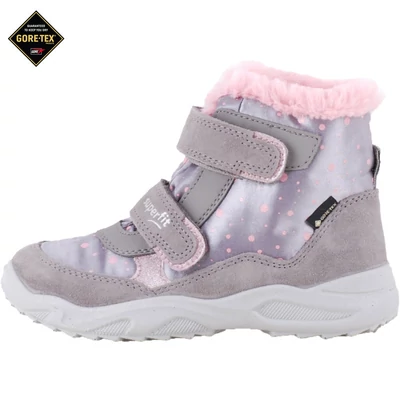 Bézs-rózsaszín, bundás, vízálló, Gore-tex, Superfit bakancs
