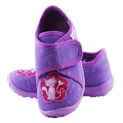 Lila-pink, flitteres, cicás, Superfit vászoncipő