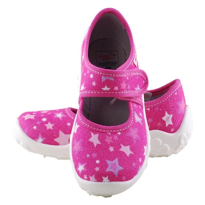 Pink, csillagos, Superfit vászoncipő