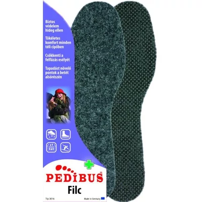 Pedibus, filc, meleg, csúszásmentes talpbetét (27-28)