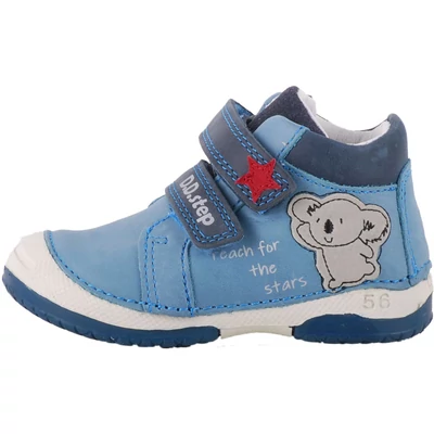 Kék-szürke, koala macis, gumi orrú, dd step cipő
