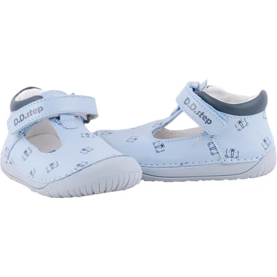 Kék, tigrises, barefoot, dd step nyitott cipő