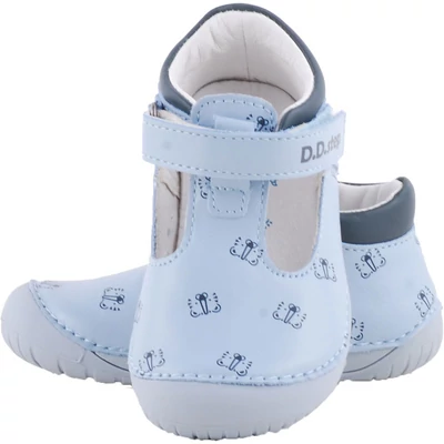 Kék, tigrises, barefoot, dd step nyitott cipő
