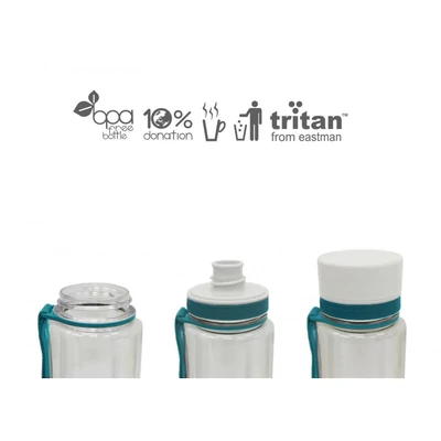 Zöld, 600 ml-es, csöpögésmentes, BPA mentes Equa gyerek kulacs