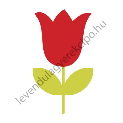 Tulipán ovis vasalható jel 4X4cm