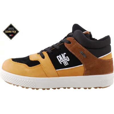 Mustár-barna-fekete, vízálló, Gore-Tex, fűzős-cipzáras, Primigi cipő