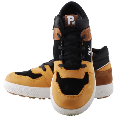 Mustár-barna-fekete, vízálló, Gore-Tex, fűzős-cipzáras, Primigi cipő
