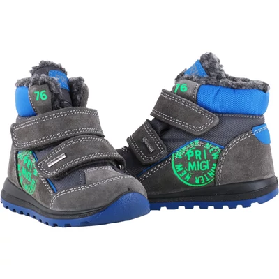 Szürke, vízálló, bundás, Gore-Tex Primigi bakancs
