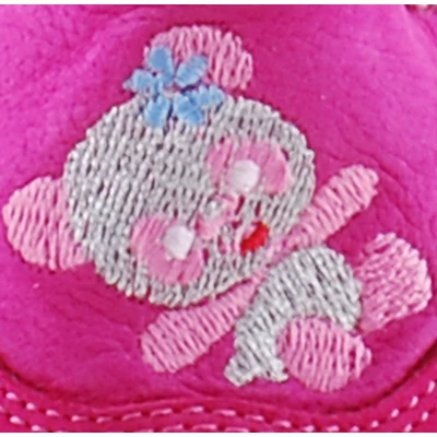 Pink, hímzett macis, bundás, puhatalpú cipő