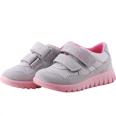 Szürke-ezüst, rózsaszín, extra puha talpú, Superfit edzőcipő