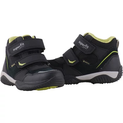Fekete, neon, Gore-Tex, Superfit magasszárú cipő