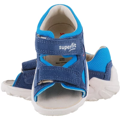 Kék, narancs, mosolygó figurás, Superfit szandál