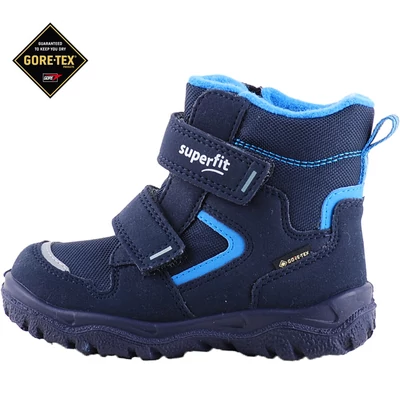 Sötétkék-kék, vízálló, bundás, Gore-Tex, Superfit bakancs