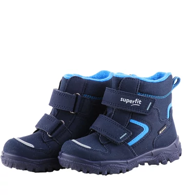 Sötétkék-kék, vízálló, bundás, Gore-Tex, Superfit bakancs