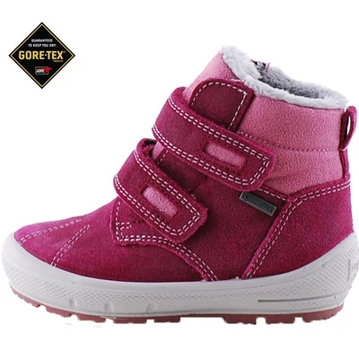 Sötétciklámen, bundás, vízálló, Gore-Tex, Superfit bakancs