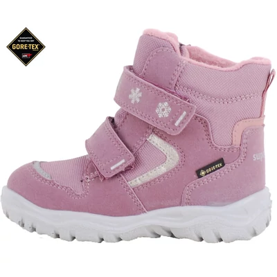 Lilásrózsaszín, hópelyhes, bundás, vízálló, Gore-Tex, Superfit bakancs