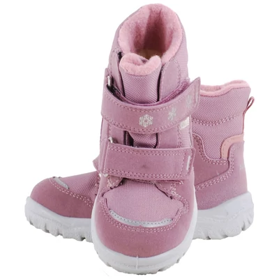 Lilásrózsaszín, hópelyhes, bundás, vízálló, Gore-Tex, Superfit bakancs