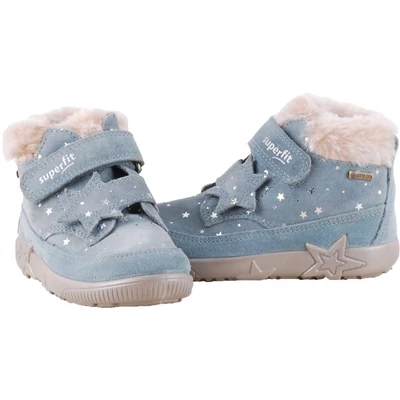 Világoskék, vízálló, Gore-Tex, bundás, Superfit bakancs