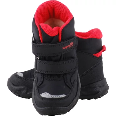 Superfit fekete-piros, vízálló, Gore-Tex, kisfiú bakancs