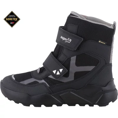 Fekete vízálló, bundás Gore-Tex Superfit bakancs