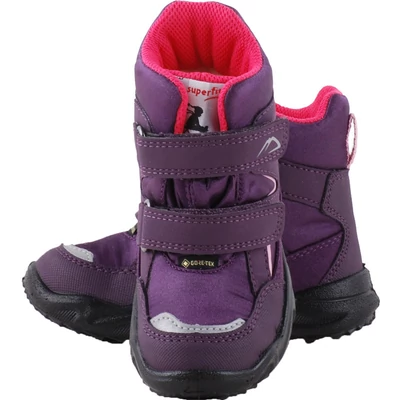 Lila, vízálló, bundás Gore-Tex Superfit bakancs