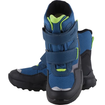 Kék-fekete-neon, bundás, vízálló, Gore-Tex, Superfit bakancs