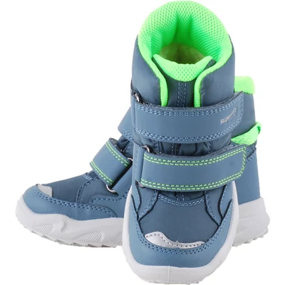 Szürkéskék-neon, bundás, vízálló, Gore-Tex, Superfit bakancs