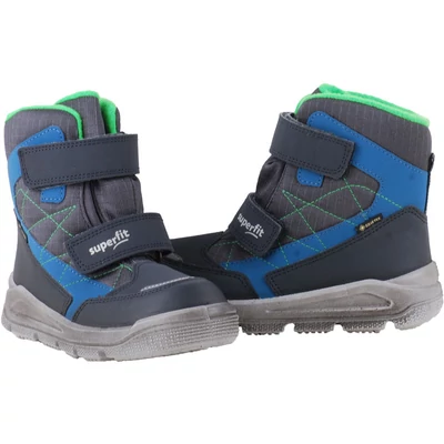 Szürke-kék, bundás, vízálló, Gore-Tex, Superfit bakancs