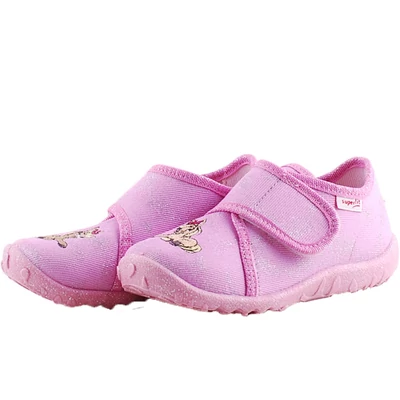 Rózsaszín-ezüst, kiscsikós, Superfit vászoncipő