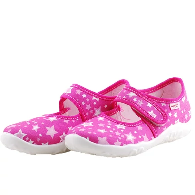 Pink, csillagos, Superfit vászoncipő